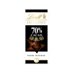 Tablette de chocolat noir 70% cacao