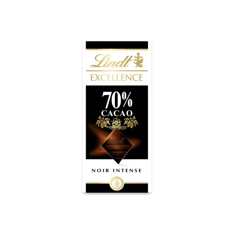 Tablette de chocolat noir 70% cacao